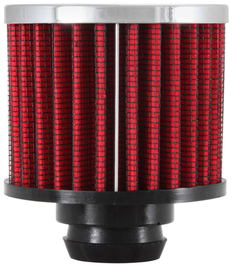 K&N Engineering 62-1490 Chrome Top Push-In Crankcase Vent Filter for Classic and Racing Engines