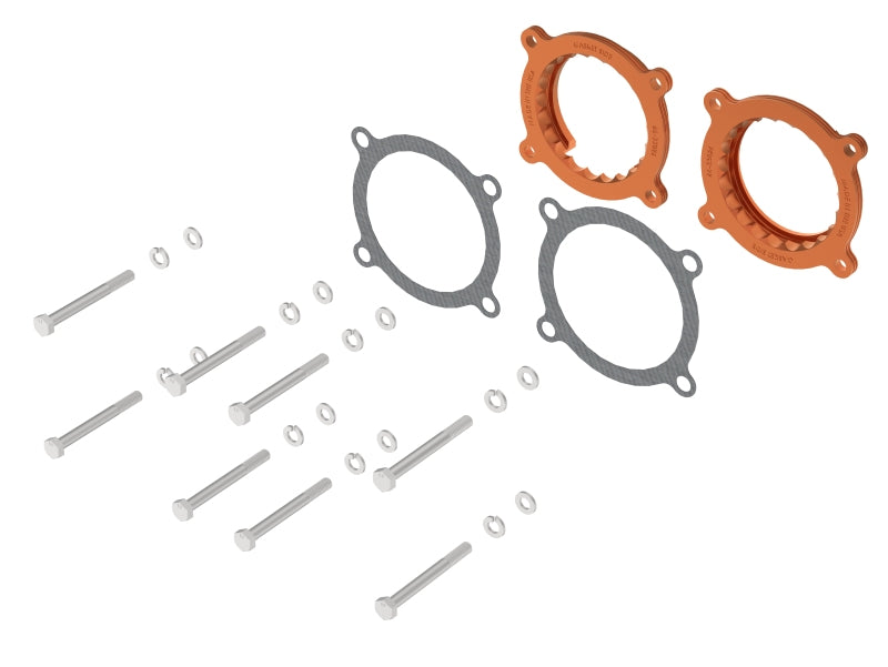 aFe Silver Bullet Throttle Body Spacer Kit for Ford Mustang GT & Dark Horse 5.0L V8 (2024-2026)