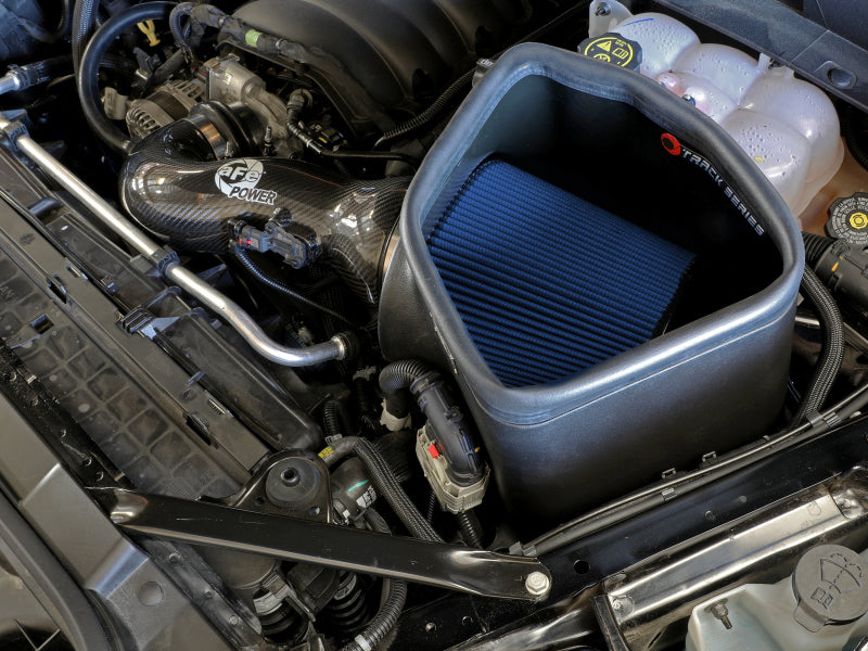 aFe 57-10015R Track Series Carbon Fiber Cold Air Intake System with Pro 5R Filter for GM Trucks and SUVs 2019-2026