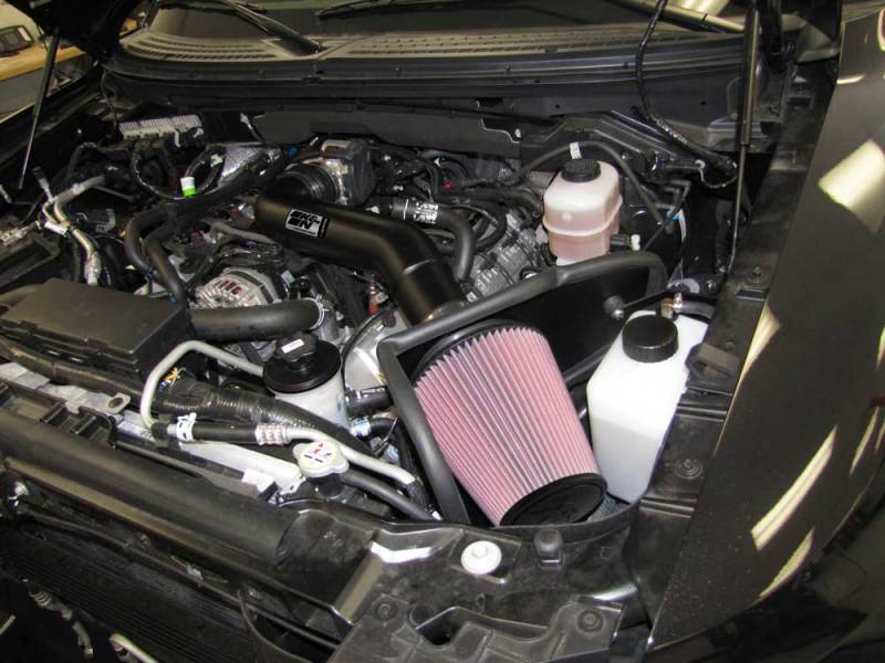 K&N Engineering 77-2579KTK High-Flow Performance Air Intake Kit for Ford F-150 SVT Raptor 6.2L V8