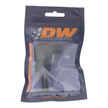 DeatschWerks 6AN Male Flare to 5/16 Inch Male Barb Bulkhead Adapter 90-Degree - Anodized Matte Black