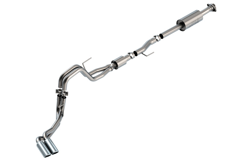 Borla F-150 2021-2025 5.0L V8 Cat-Back Exhaust System with Dual Side Exit and Chrome Tips