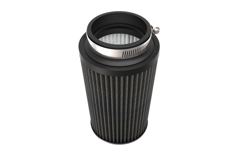 K&N Engineering RU-3112HBK Universal Air Filter – 4 inch Flange, Oil-Free Synthetic Media for Automotive Applications