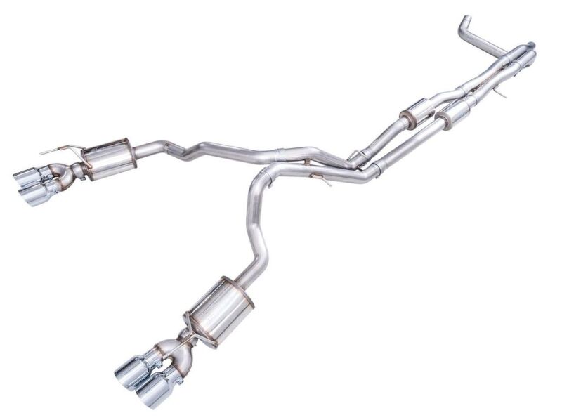 AWE Tuning 2021+ Chevy Tahoe / GM Yukon 6.2L 0FG Edition Cat Back Exhaust with Quad Chrome Silver Tips