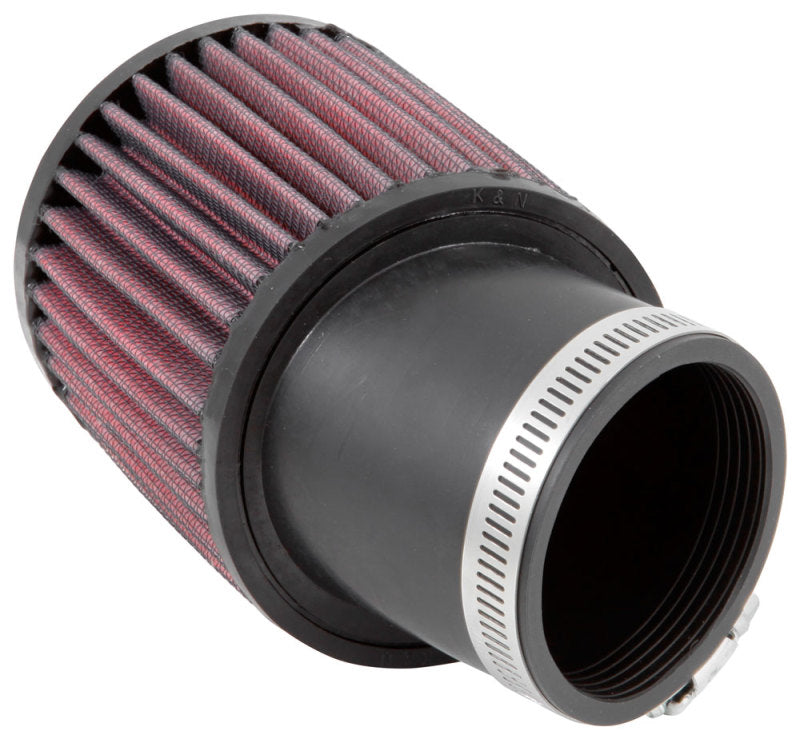 K&N Engineering Universal Rubber Round Straight Air Filter Part RU-1750 – 20° Angled, 2-7/16 Inch Flange, 3-3/4 Inch Outer Diameter, 4 Inch Height