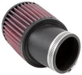 K&N Engineering Universal Rubber Round Straight Air Filter Part RU-1750 – 20° Angled, 2-7/16 Inch Flange, 3-3/4 Inch Outer Diameter, 4 Inch Height