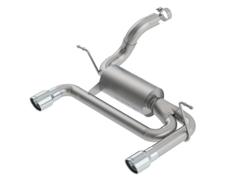 Borla ATAK SS Axle-Back Exhaust System for 2018-2026 Jeep Wrangler JL/JLU 3.6L V6 with 3.5-inch Tips
