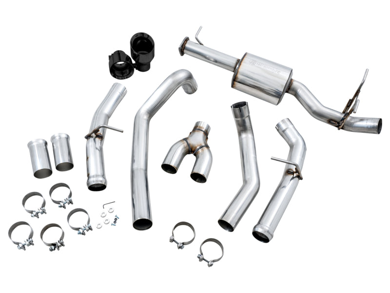 AWE Tuning 19-21 RAM 1500 5.7L Dual Rear Exit Cat-Back Exhaust with Diamond Black Tips - Part Number 3015-33006