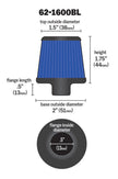 K&N Engineering 62-1600BL Blue Crankcase Vent Filter with Chrome Top and Base