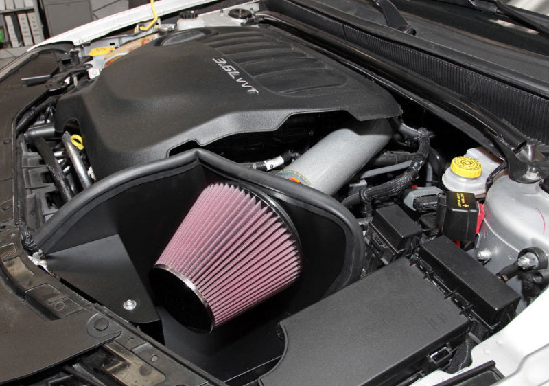 K&N Engineering 69-2546TS Silver Typhoon Cold Air Intake System for 2011-2013 Dodge Avenger 3.6L V6
