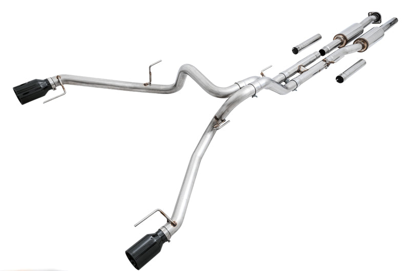 AWE Tuning 2017+ Ford Raptor 0FG Performance Exhaust System with Diamond Black Tips