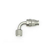 DeatschWerks 8AN Female Swivel 90-Degree Hose End PTFE with Olive Insert, Titanium Anodized - Part #6-02-0856