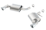 Borla S-Type Axle-Back Exhaust System for 2016-2024 Chevrolet Camaro SS and LT1 6.2L V8 - No NPP Valves