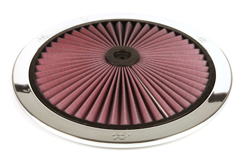 K&N Engineering X-Stream Top Filter 14 Inch OD Chrome for Enhanced Engine Breathing