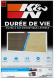 K&N HVAC Filter - 16 x 24 x 1, Reusable Washable Pleated Synthetic Filter for Improved Air Quality