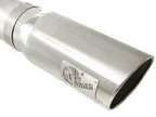 aFe Atlas 5-Inch DPF-Back Aluminized Steel Exhaust System with Polished Tip for GM Silverado 2500 HD Diesel 2011-2014