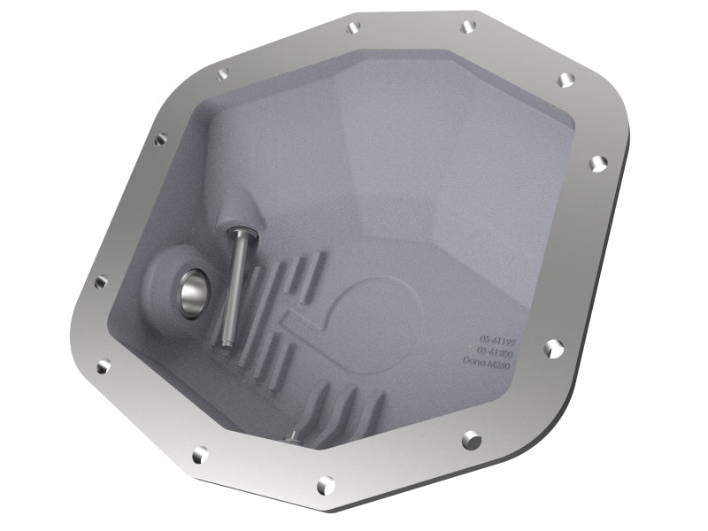 aFe POWER 21-22 Ram 1500 TRX Hemi V8 6.2L PRO Series Rear Differential Cover with Machined Fins and Black Finish