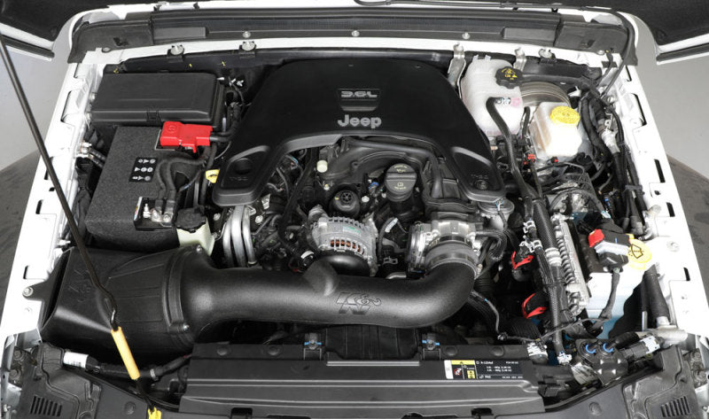 K&N Engineering 63-1576 AirCharger Performance Intake System for 2018-2019 Jeep Wrangler JL with 3.6L V6 Engine