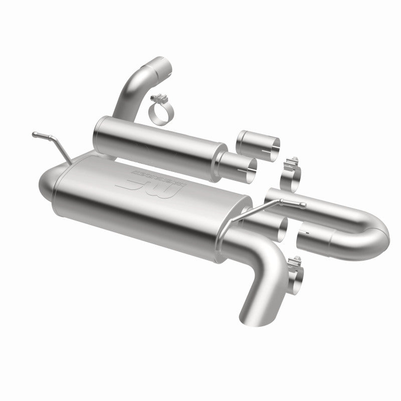MagnaFlow Overland Series Axle-Back Exhaust System for Jeep Wrangler JL 2018-2024 with 2.0L/3.6L Engines