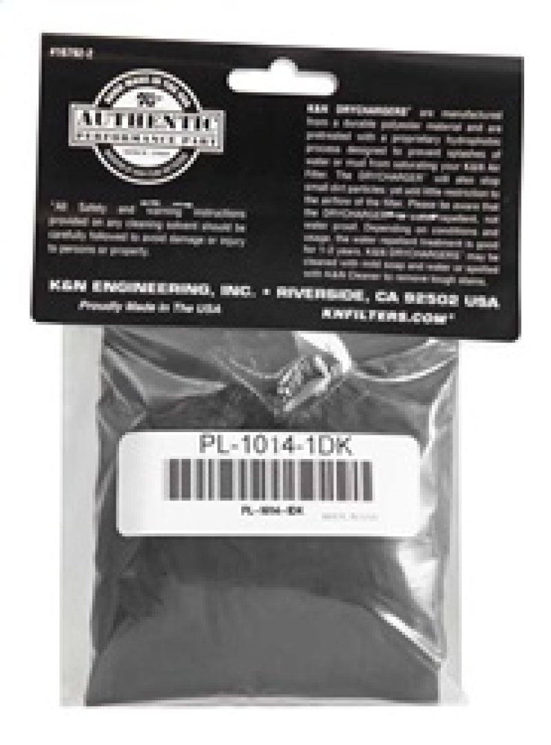 K&N Polaris Black Round Drycharger Air Filter Wrap 11.25 x 3 x 3 inches (Part PL-1014-1DK)