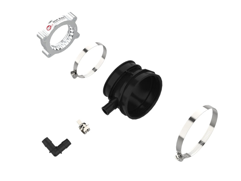 aFe Silver Bullet Aluminum Throttle Body Spacer for Chevrolet Corvette C8 (2020-2026) - Part Number 46-34017