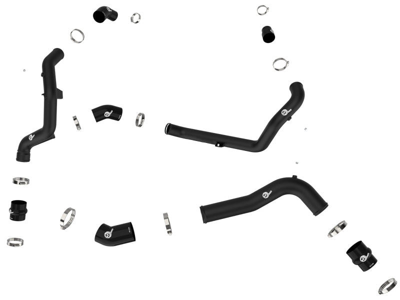 aFe BladeRunner Aluminum Hot and Cold Charge Pipe Kit for Ford Explorer 2022-2023 - Black