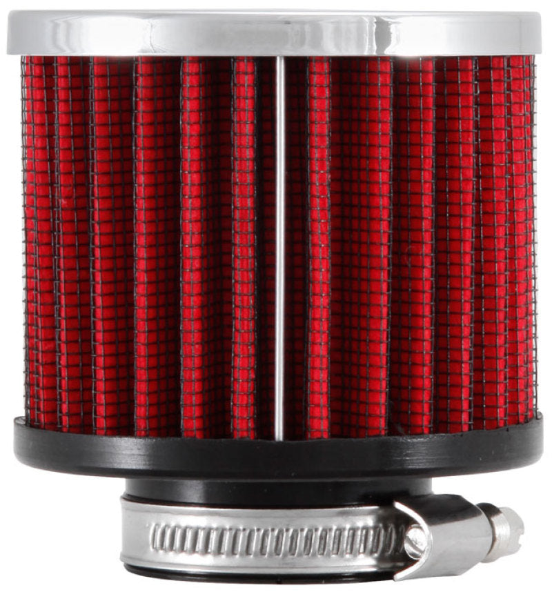 K&N Engineering 62-1440 Crankcase Vent Filter with Chrome Top and Reusable Synthetic Media