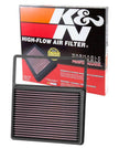 K&N Engineering High-Flow Replacement Air Filter for 2013-2015 Ford Fusion and C-Max 2.0L Hybrid