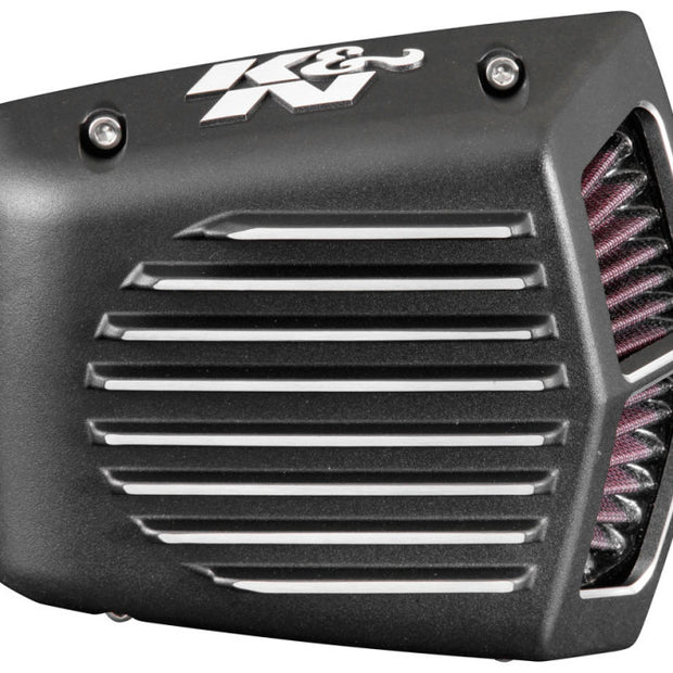 K&N Street Metal Intake System for 2001-2016 Harley-Davidson Softail and Dyna Models - Shaker Black