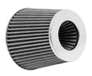 K&N Engineering RG-1001WT Universal Chrome Round Tapered Air Filter – 4-Inch Flange, Reusable and Washable
