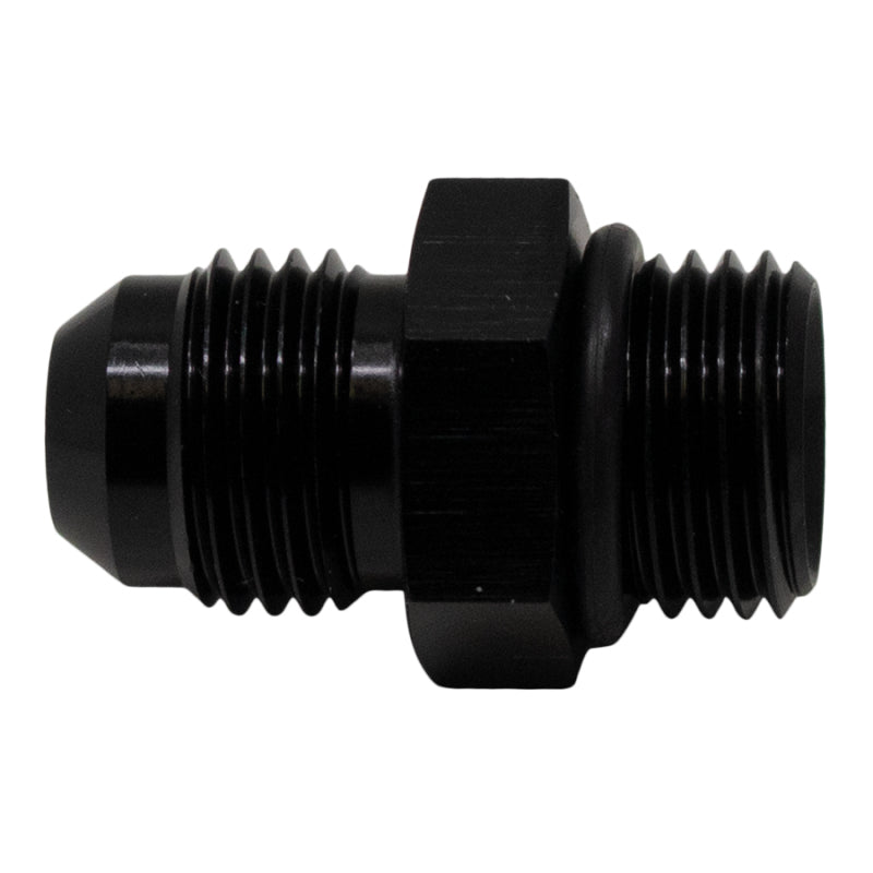 DeatschWerks 6AN ORB Male to 6AN Male Flare Adapter with O-Ring - Matte Black