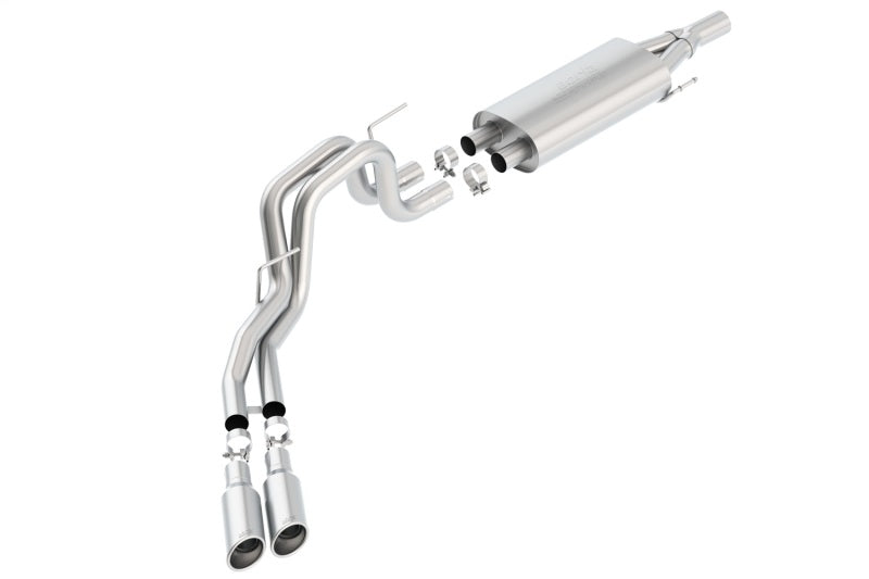 Borla 140383 Cat-Back Exhaust System for 2010-2014 Ford F-150 SVT Raptor and Harley Davidson Edition 6.2L V8