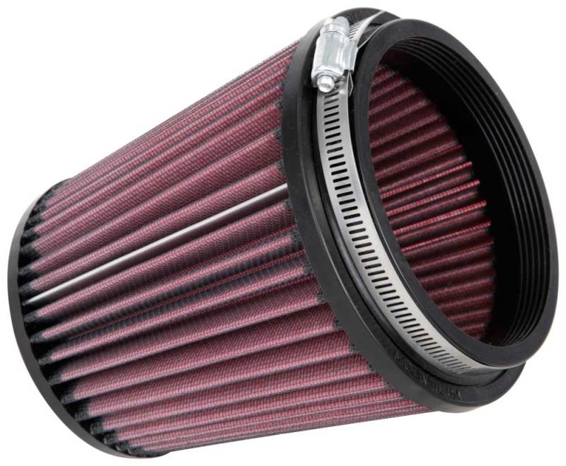 K&N Engineering Universal Rubber Round Tapered Air Filter - 4.5 Inch Flange, 5.875 Inch Base, 4.5 Inch Top, 6 Inch Height