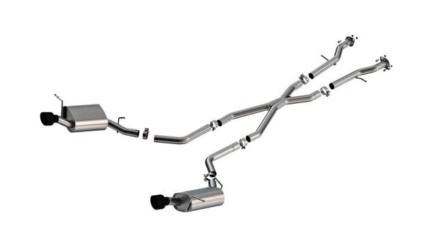 Borla 11-25 Dodge Durango S-Type Cat-Back Exhaust System with Black Tips - 2.5 Inch Diameter