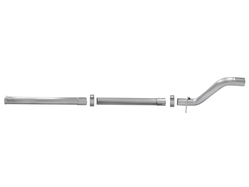 aFe MACH Force-Xp 2-1/2in Stainless Steel Mid-Pipe with Resonator Delete for Jeep Wrangler JL 18-26 3.6L