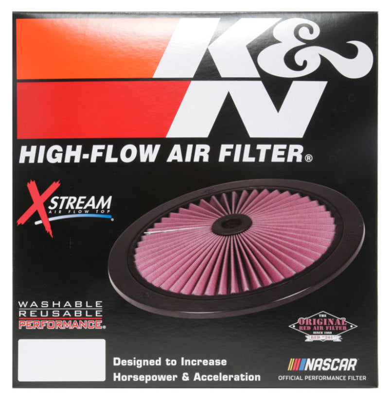 K&N Engineering X-Stream Top Filter for 11-inch Round Air Filters - Black