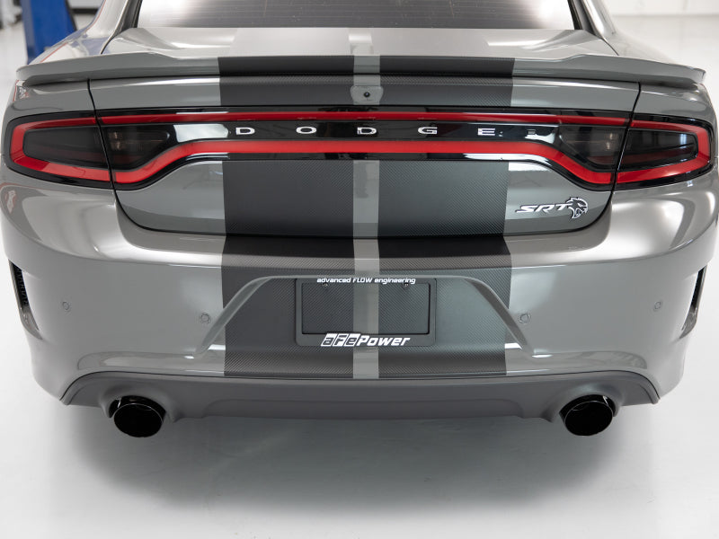 aFe MACH Force-XP 4-1/2 inch Carbon Fiber OE Replacement Exhaust Tips for Dodge Charger and Hellcat 2015-2022