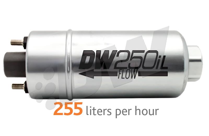 DeatschWerks 250LPH In-Line External Fuel Pump - High-Flow Fuel Delivery for Automotive Performance