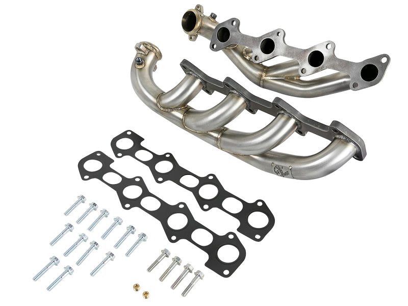 aFe Twisted Steel 1.75-2 Inch Stainless Steel Headers for 2006-2007 Ford F-250 Super Duty V8-6.0L Diesel