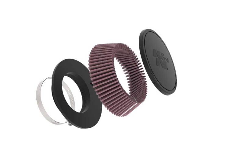 K&N Universal Rubber Air Filter Part RU-4480 for Automotive and Equipment Applications