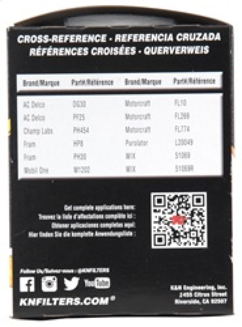 K&N Engineering HP-2002 Premium Oil Filter for Automotive Engines