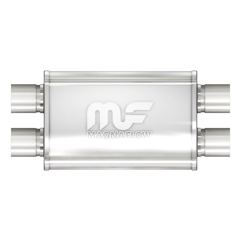 MagnaFlow 11378 Stainless Steel 4x9in. Oval Straight-Through Performance Muffler for Enhanced Exhaust Sound and Durability