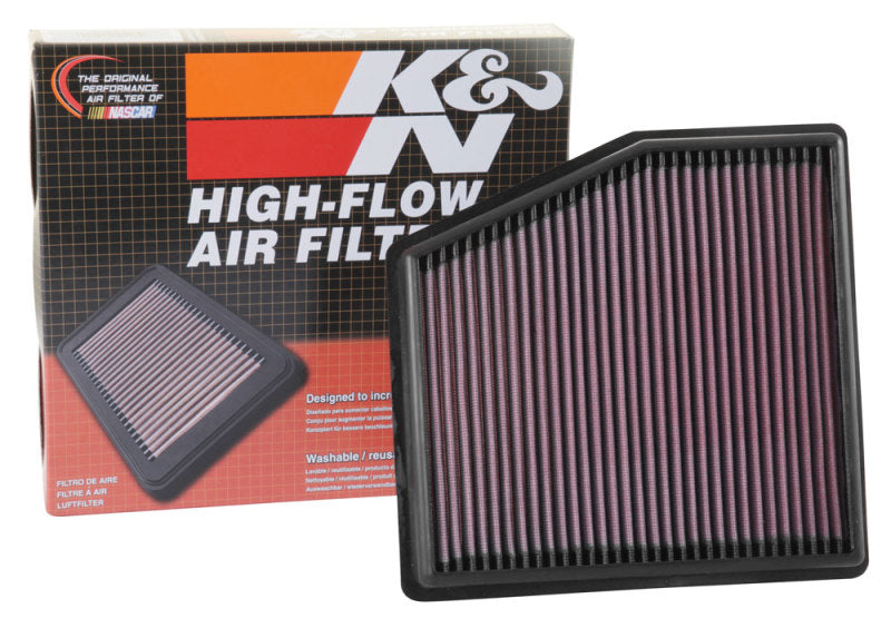 K&N Engineering 33-5061 High-Flow Replacement Air Filter for 2017-2018 Chrysler Pacifica V6 3.6L F/I