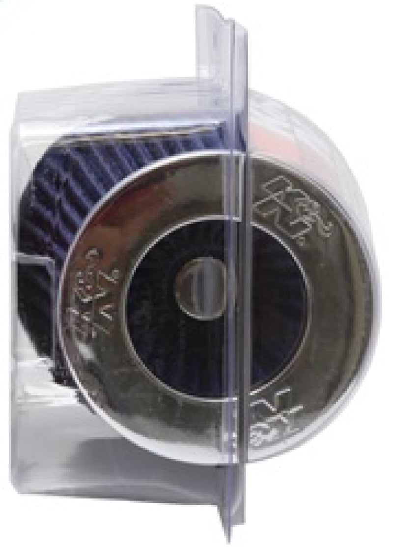 K&N Engineering Universal Air Filter Chrome Round Tapered – 4-inch Flange ID, 1.125-inch Flange Length, 5.5-inch Height