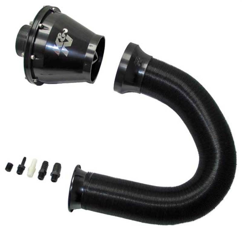 K&N Engineering Universal Apollo Black Cold Air Intake System - 70mm Flanged Fitment