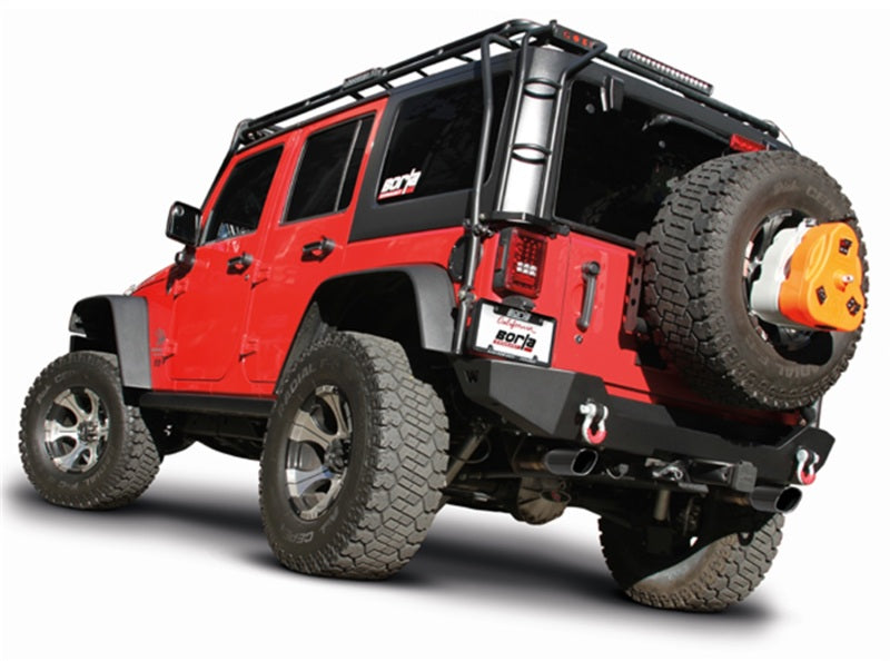 Borla Black Chrome Touring Cat-Back Exhaust System for 2012-2018 Jeep Wrangler JKU 3.6L V6