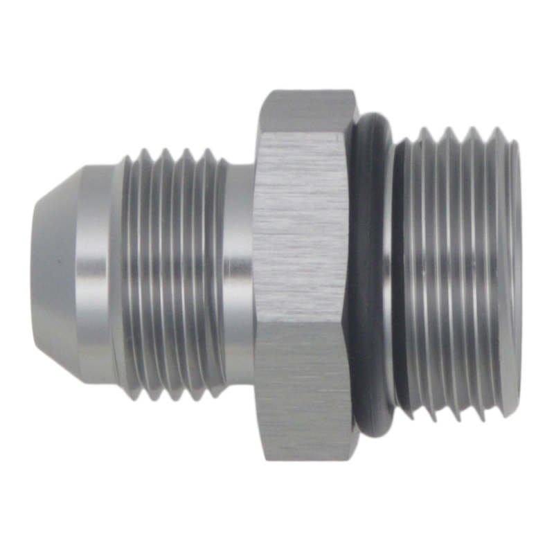 DeatschWerks 10AN ORB Male to 8AN Male Flare Adapter with O-Ring - Anodized Titanium Fuel Fitting