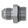 DeatschWerks 10AN ORB Male to 8AN Male Flare Adapter with O-Ring - Anodized Titanium Fuel Fitting