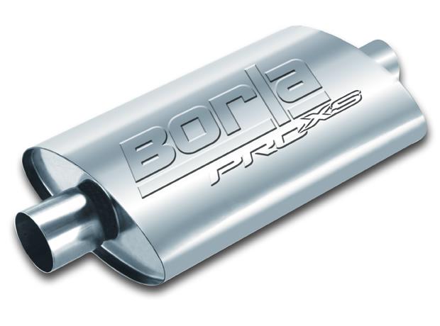 Borla Pro-XS Universal Oval Muffler with 2.25 Inch Offset Inlet and Outlet, Part #400489