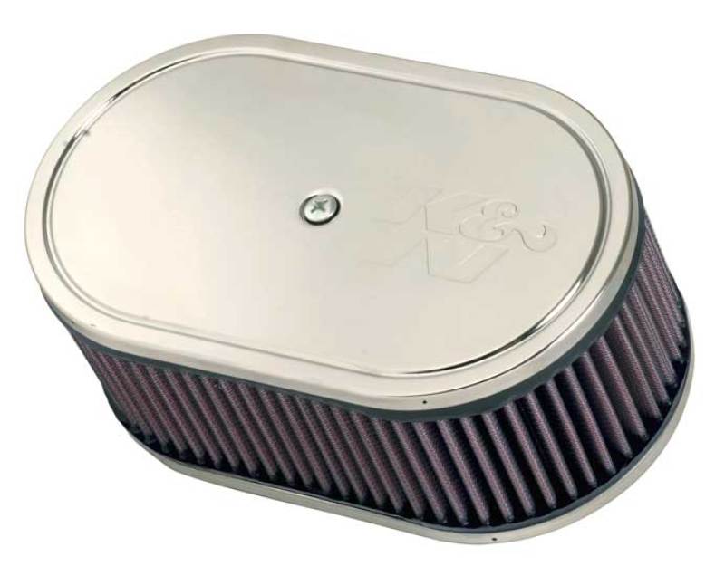 K&N Engineering Part 56-1210 Custom Air Filter Kit for Weber Carburetors - Oval 9x5.5 Inches